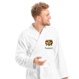 Peignoir brodé avec blason Peignoir brodé avec blason