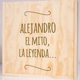 Coffret en bois personnalisé gravé