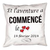 Coussin personnalisé Amour
