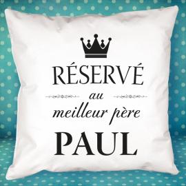 Coussin personnalisé Réservé