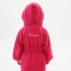 Peignoir brod&eacute; pour enfant avec capuche: Peignoir brod&eacute; pour enfant avec capuche