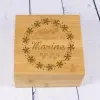 Cadeaux avec le nom: Bo&icirc;te &agrave; th&eacute; personnalis&eacute;e en bois de Bambou
