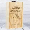 Cadeaux avec le nom: Bo&icirc;te de bouteilles de vin pour le meilleur compagnon