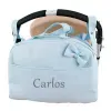Cadeaux brod&eacute;s: Sac pour poussette pour b&eacute;b&eacute; avec pr&eacute;nom brod&eacute;