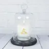 D&eacute;coration: Bougie blanche personnalis&eacute;e avec monogramme