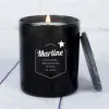 Bougies personnalis&eacute;es: Bougie grav&eacute;e 'Pr&eacute;nom et d&eacute;dicace'