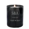Bougies personnalis&eacute;es: Bougie personnalis&eacute;e avec initiales grav&eacute;es
