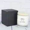 Cadeaux avec le nom: Bougie personnalis&eacute;e avec message