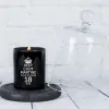 Cadeaux avec le nom: Bougie personnalis&eacute;e 'Keep calm' avec cloche en verre