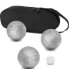 Cadeaux avec le nom: Boules de p&eacute;tanque personnalis&eacute;es