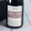Boissons personnalis&eacute;es: Bouteille de vin avec &eacute;tiquette d'anniversaire