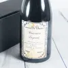 Boissons personnalis&eacute;es: Bouteille de vin BIO avec &eacute;tiquette vintage