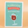 Boissons personnalis&eacute;es: Bouteille de vin &eacute;tiquette Grand Cru 'Anniversaire'