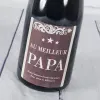 Boissons personnalis&eacute;es: Bouteille de vin pour le meilleur papa