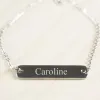 Bijoux personnalis&eacute;s: Bracelet cha&icirc;ne en acier personnalis&eacute;