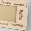 Cadeaux avec le nom: Cadre photo en ch&ecirc;ne personnalis&eacute; avec pr&eacute;nom