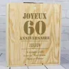 Cadeaux avec le nom: Caisse &agrave; vin anniversaire