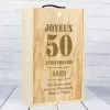 Cadeaux avec le nom: Caisse &agrave; vin anniversaire