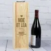 Cadeaux avec le nom: Caisse &agrave; vin anniversaire de mariage grav&eacute;e