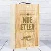 Cadeaux avec le nom: Caisse &agrave; vin anniversaire de mariage grav&eacute;e