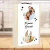Cadeaux avec photos: Bo&icirc;te &agrave; bouteille de vin personnalis&eacute;e avec des c&oelig;urs