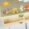 Couverts personnalis&eacute;s: Bo&icirc;te &agrave; couverts personnalis&eacute;e avec de petits animaux