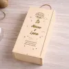 Cadeaux avec le nom: Bo&icirc;te en bois personnalis&eacute;e avec texte