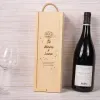 Cadeaux avec le nom: Bo&icirc;te en bois personnalis&eacute;e avec texte