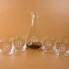 Art de la table personnalis&eacute;: Carafe &agrave; whisky et verres personnalis&eacute;s
