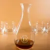 Art de la table personnalis&eacute;: Carafe &agrave; whisky et verres personnalis&eacute;s
