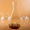 Art de la table personnalis&eacute;: Carafe et verres &agrave; whisky avec monogramme