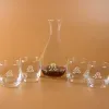 Art de la table personnalis&eacute;: Carafe et verres &agrave; whisky avec monogramme