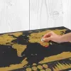D&eacute;coration: Carte du monde &agrave; gratter Deluxe