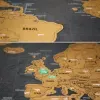 D&eacute;coration: Carte du monde &agrave; gratter Deluxe