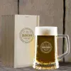 Art de la table personnalis&eacute;: Chope de bi&egrave;re personnalis&eacute;e