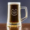 Cadeaux avec le nom: Chope de bi&egrave;re personnalis&eacute;e grav&eacute;e avec un nom