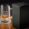 Cadeaux avec le nom: Chope de bi&egrave;re personnalis&eacute;e grav&eacute;e avec un nom