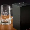Art de la table personnalis&eacute;: Chope de bi&egrave;re personnalis&eacute;e 'Je t'aime...'