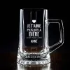 Art de la table personnalis&eacute;: Chope de bi&egrave;re personnalis&eacute;e 'Je t'aime...'