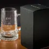 Art de la table personnalis&eacute;: Chope de bi&egrave;re amusante et son coffret f&ecirc;te des p&egrave;res