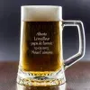 Art de la table personnalis&eacute;: Chope de bi&egrave;re grav&eacute;e