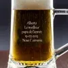 Art de la table personnalis&eacute;: Chope de bi&egrave;re grav&eacute;e