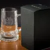 Art de la table personnalis&eacute;: Chope de bi&egrave;re grav&eacute;e pour anniversaire