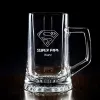 Art de la table personnalis&eacute;: Chope de bi&egrave;re Super papa grav&eacute;e
