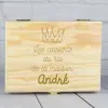 Couverts personnalis&eacute;s: Coffret &agrave; couverts en bois personnalis&eacute;