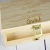 Couverts personnalis&eacute;s: Coffret &agrave; couverts en bois personnalis&eacute;