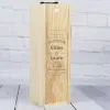 Cadeaux avec le nom: Coffret bouteille de vin pour couple