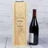 Cadeaux avec le nom: Coffret bouteille de vin pour couple