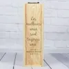 Cadeaux avec le nom: Coffret en bois de bouteilles de vin avec texte grav&eacute;