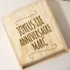 Cadeaux avec le nom: Coffret en bois personnalis&eacute; grav&eacute;